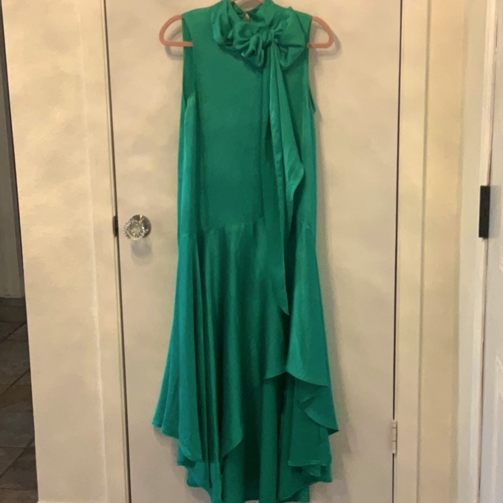 ASOS Green High Low Sleeveless Dress Size 4